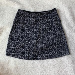 Athletic Skort, Blk/Wht, Small